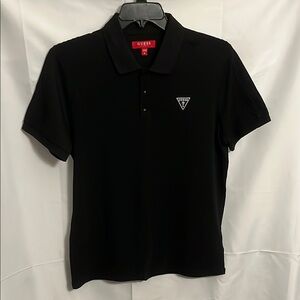 GUESS Men's Black Polo Shirt